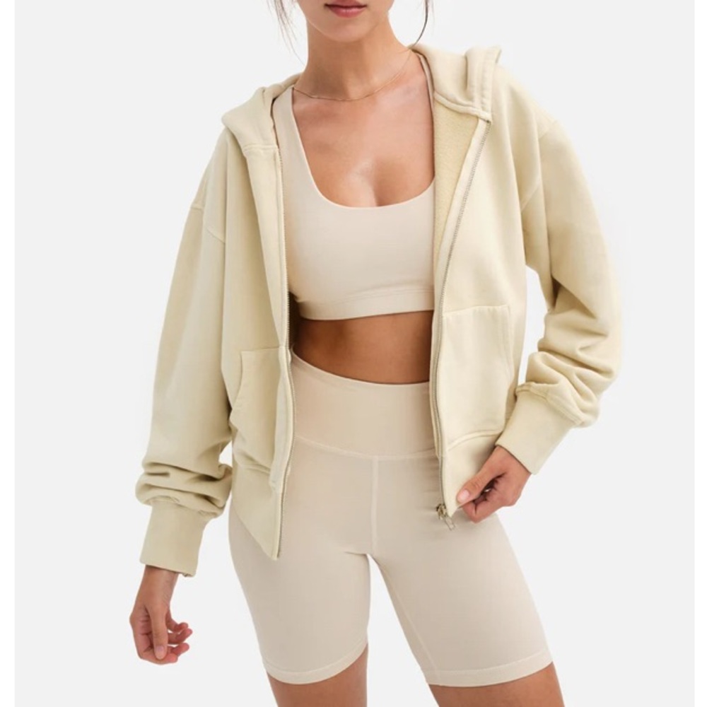 Mate The Label GOTS Certified Organic Fleece Oversized Zip Hoodie